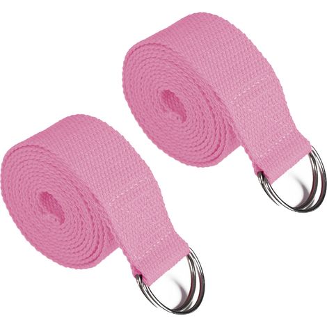 Sangle De Yoga - 250 Cm X 3,8 Cm - Boucle Métallique Réglable En Forme De D - Pour Étirements Et Pratique De Yoga Pilates - 1 Pièce (1/5)