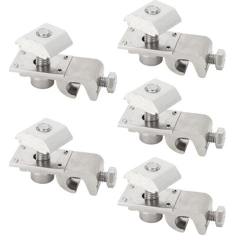 Pinces de mise à la terre photovoltaïques, 5 pièces, cosse de câble pour panneau solaire, Terminal de terre pour système de montage (1/5)