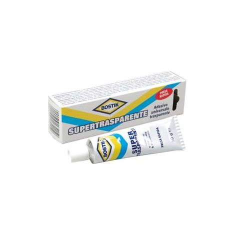 BOSTIK TRASPARENTE- - gr.125 in tubetto - 6 pezzi BOSTIK