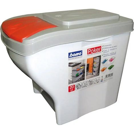 pattumiera bama "poker" colori assortiti 20 lt 1 pezzo (1/3)