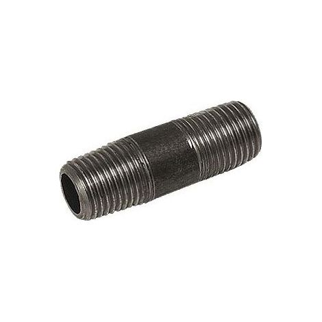 Buderus Rohrdoppelnippel DIN 2982, 3/4"x60, Schwarz