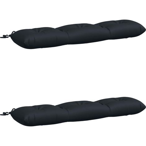 Cojines para bancos VIANEN 2 uds. 100% Poliéster Azul Oscuro vidaXL (1/5)
