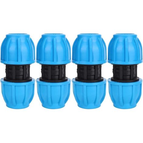 25mm to 25mm PE Plastic Water Pipe Straight Connector Pieces, PVC PE PPR Pipe Connection Fitting
