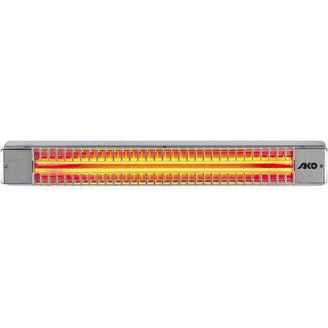 [GEBRAUCHT] B-Ware Dimplex Terrassenstrahler Außenstrahler 1300W Silber-Grau IPX4 100x750x105mm (1/2)