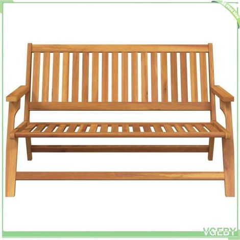Banc relax - FAFEICY - 367818 - Marron - Bois d'acacia massif - Résistant aux intempéries (1/4)