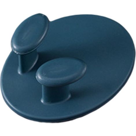 Un par de ganchos para sujetar enchufes, organizadores de pared autoadhesivos para cables, sin necesidad de taladrar, multiusos, color azul. (1/4)