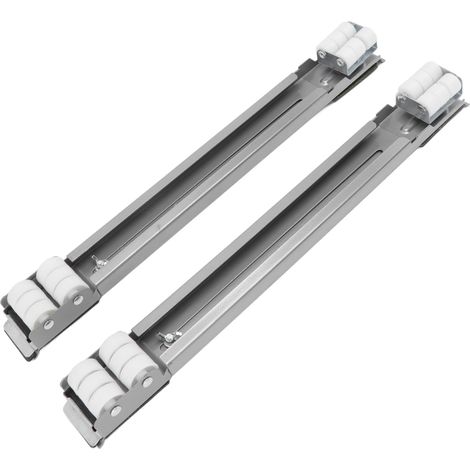 Roulettes extensibles robustes pour appareils électroménagers, charge maximale 300 kg, roulettes universelles avec base coulissante (1/4)