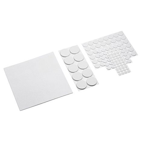 MEISTER 644076 FELTRINI SET, AUTOADESIVA, BIANCO, 131 PEZZI, 1 PEZZI, 281170