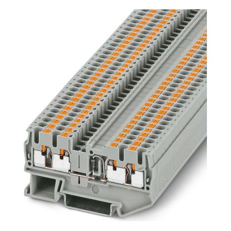 Bloc de jonction de traversée Phoenix Contact PT 2.5-QUATTRO-DIO/L-R, 0.14  4mm², Enfichable, Gris ( Prix pour Paquet de 5 )