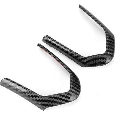 Baguette de garniture de volant aspect fibre de carbone, cache-boutons compatible avec BMW Série 5 F10 F18 20132