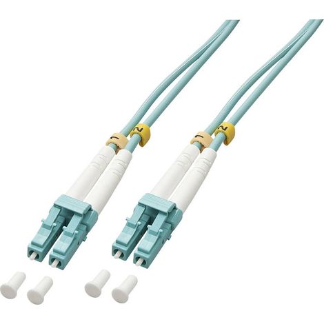 Cavo in fibra ottica Lindy LC/LC OM3 da 1 m, modello 46370 (1/5)