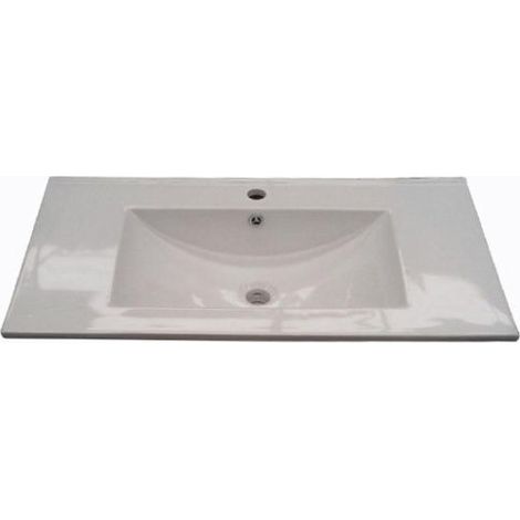 Bagno Italia Lavandino in ceramica da 80X46cm lavabo per mobile bagno Cosmo