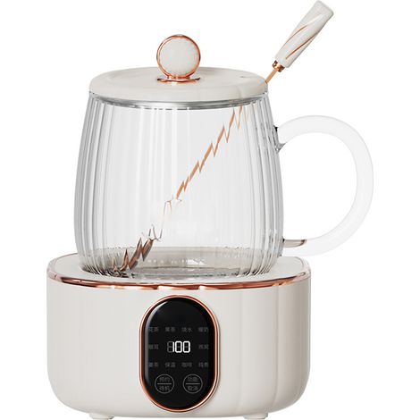 Bouilloire électrique en verre multifonction, théière chauffante pour eau chaude, usage domestique et bureau, 220V prise AU (1/5)