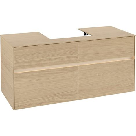 V&B Waschtischunterschrank Collaro 120x54,8x50cm, WT mi, LED 8,8 W, Nord Oa (1/3)