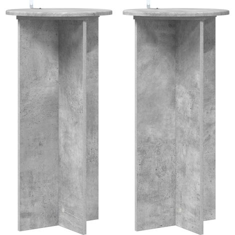 Maison Exclusive - Supporto per piante 2 pcs Grigio Cemento 40 x 40 x 80 cm