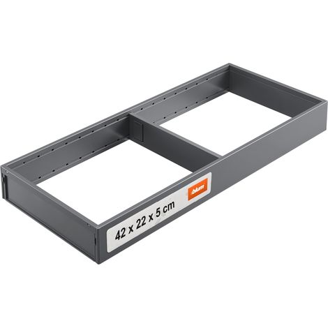 Organiseur de tiroir Acier 42×20×5 cm Gris Orion (1/5)