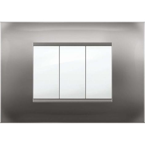 PLACCA MIVIDA PLANA ALLUMINIO NOTTE 3P - 10 pezzi