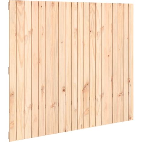 Testiera letto accessorio camera da letto pensile stile pallet 127,5 x 3 x 110 cm in legno di pino massiccio TDL0202786
