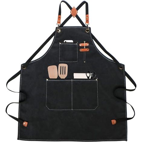 Tablier de Cuisine,Tablier de Travail,Tablier Barbecue,pour Barbecue, Restaurant, Jardin, Barbecue, Café (1/5)