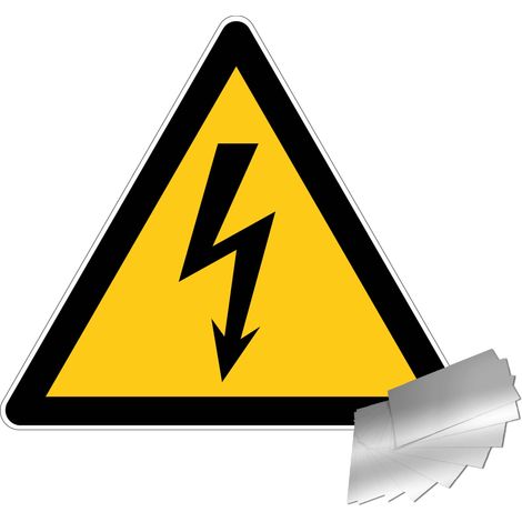 Panneau Danger électrique - Alu triangle 100mm - 4010366