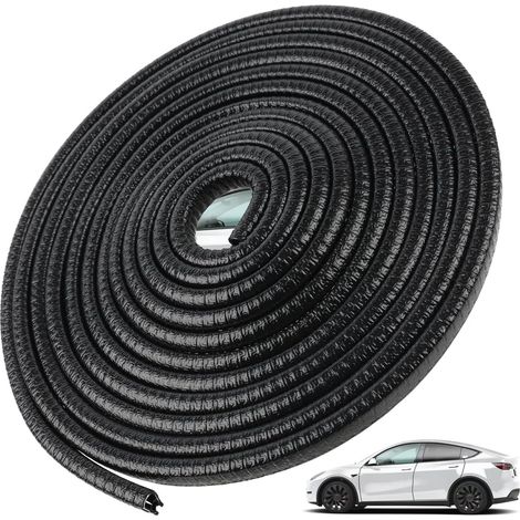 Protection de Bord de Porte de Voiture,Garniture en Caoutchouc Noir,Forme de U avec Clips Métalliques Intégrés,sans Colle,Flexible et Universelle pour Voitures,SUV,Camions,Durable et Facile (1/5)