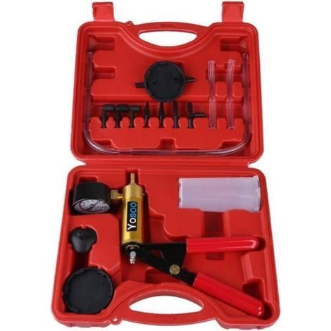 Vacuum Pump Kit - - Hand Vacuum Pump - Gauge Included - Universal - For Car (1/3)