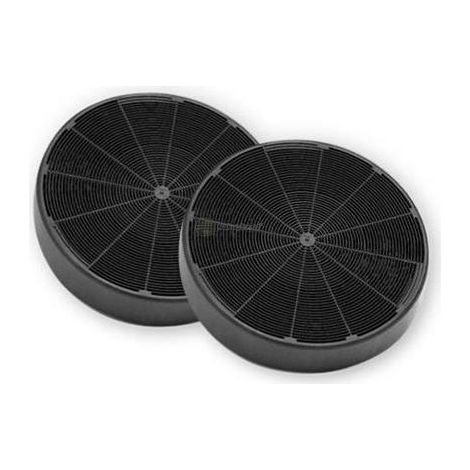 Castelli Filtro a carbone attivo nero 2 pezzi cucina (1/2)
