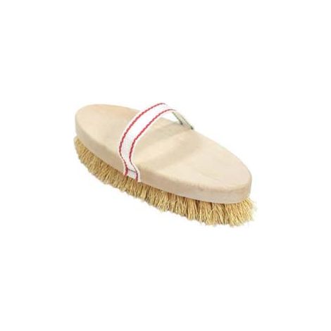 SPAZZOLA BRUSCONE OVALE IN TREBBIA NATURALE- - mm.220x95x50h. - 3 pezzi