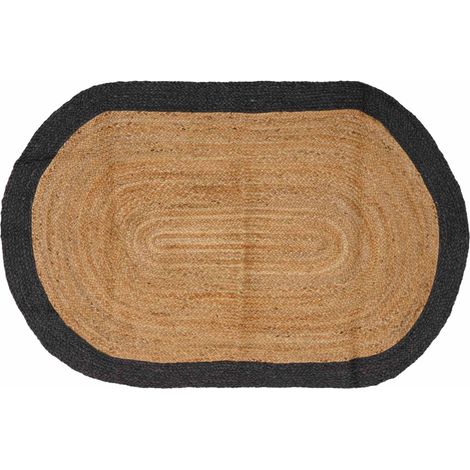 Area Rug Dark Grey 152 x 245 cm Jute vidaXL (1/5)