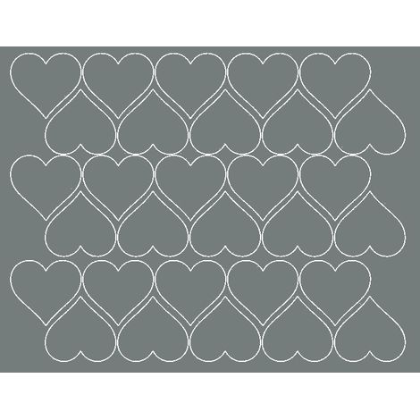 Pegatinas de corazones para el Día de San Valentín, 4 cm, marca Seduszko, 30 unidades, color gris mate.