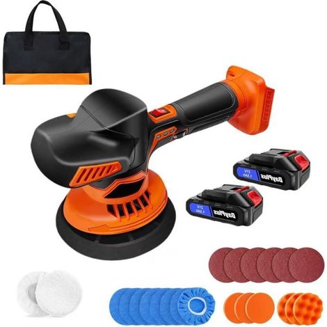 Set di lucidatrice ricaricabile 21V, regolazione della velocità a 6 velocità.
