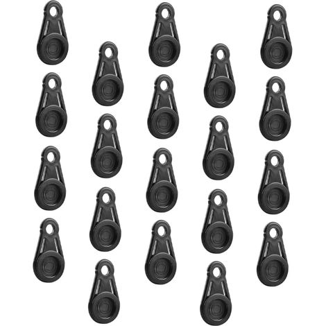Lot de 16 pinces fixation robustes pour bâches, tentes et auvents, idéales le camping jardin. (1/5)