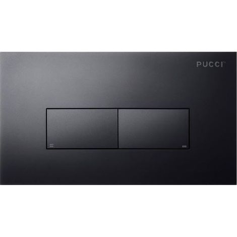 PLACCA DI COMANDO ECO LINEA ACRILICO DOPPIO TASTO - Nero Opaco