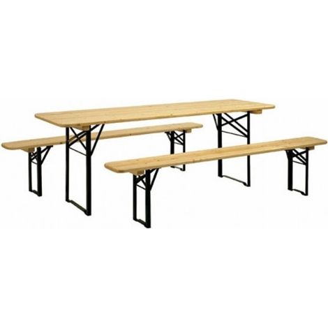 SET BIRRERIA CM 220 X 90 COLORE NATURALE (FERRAMENTA ROBUSTA) (SET 5 PEZZI)