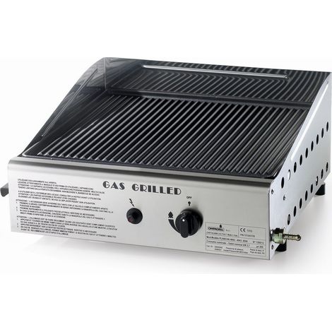 Barbecue à gaz LPG plaque en fonte vitrifiée Made in Italy