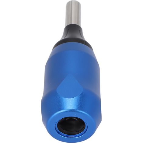 Cartridge Tattoo Grip Aluminium Alloy, Longueur d'Aiguille Réglable, Manche Tattoo Professionnel Bleu, pour Machine à Tatouer (1/5)