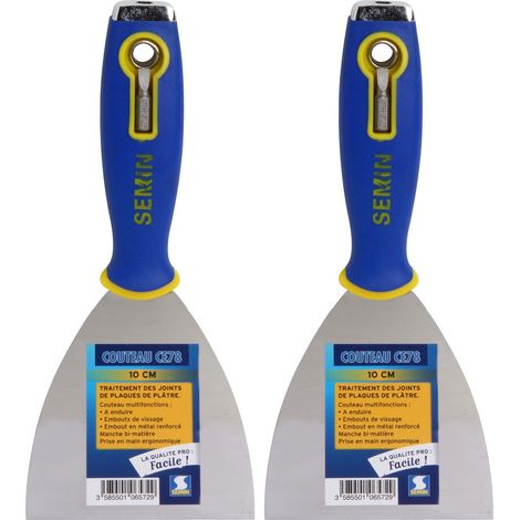 Lot de 2 couteaux à enduire multifonctions Semin CE 78 - 10 cm (1/4)