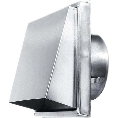 Grille d'aération carrée avec couvercle, grille de ventilation, couvercle d'aération extérieur, pour ouverture de 150 mm (1/4)