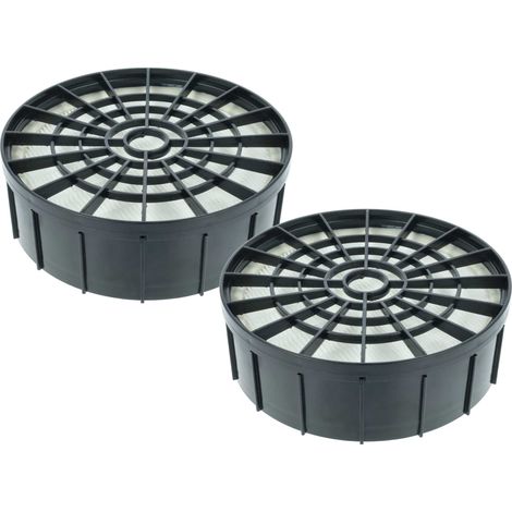 vhbw 2x filtro sostituisce Kärcher 2.889-293.0 per aspirapolvere - filtro HEPA nero