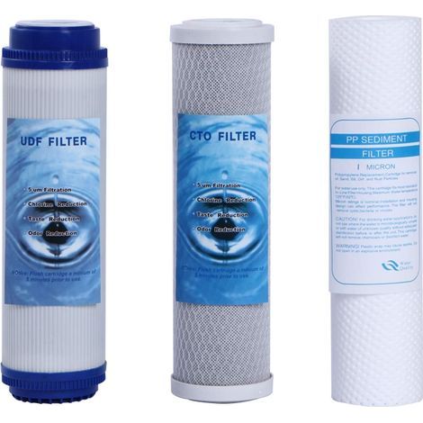 Umkehrosmosemembran, 10" x 2,5", 1 Mikron für alle haushaltsüblichen Umkehrosmoseanlagen (PP+CTO+UDF-1) (1/5)
