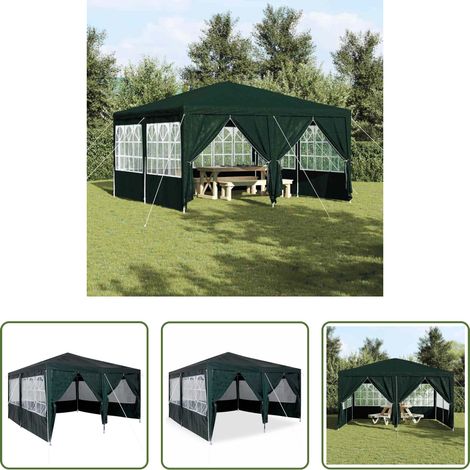 Tente extérieure - Tente de fête Vert 400 x 400 x 266 cm Polyéthylène (1/5)