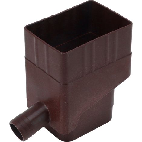 Système de récupération d'eau de pluie professionnel avec kit de dérivation de descente de gouttière résistant aux UV pour jardin et pelouse extérieurs, marron foncé (1/5)