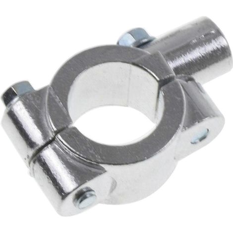 Motorradlenkerhalterung 10 mm 8 mm, Spiegelhalterungsadapter – Silber (1/4)