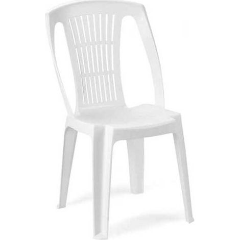 Silla de resina monobloque Stella blanca Progarden