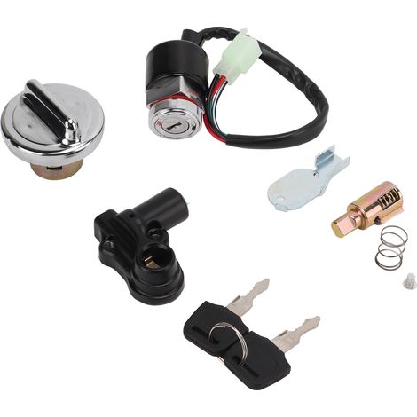 Jeu de clés de contact pour antivol de casque, 2 clés de rechange pour Dax Skyteam 50cc 125cc (1/5)