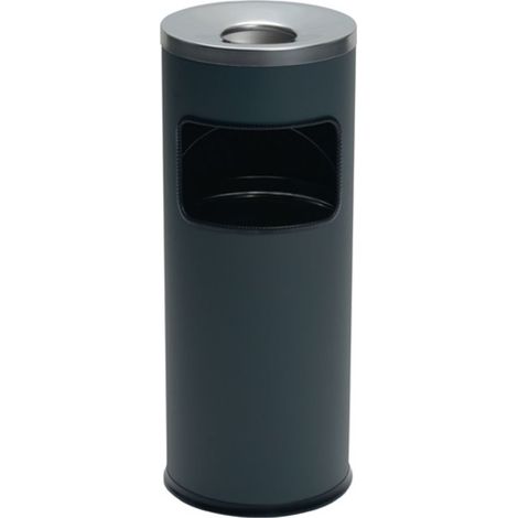 Cenicero combinado Ø250xH630mm chapa de acero antracita DURABLE (1/2)