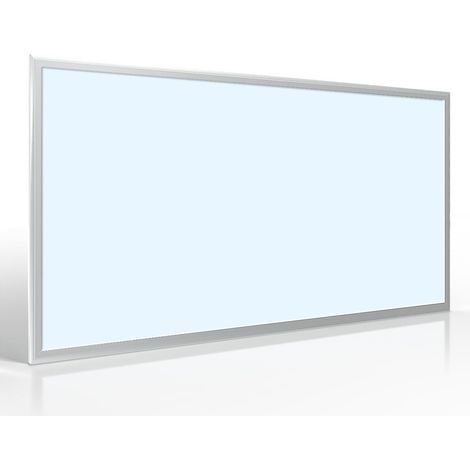 LED Panel 120x60cm 60W Rahmen silber - Lichtfarbe: Kaltweiß 5500K (1/5)