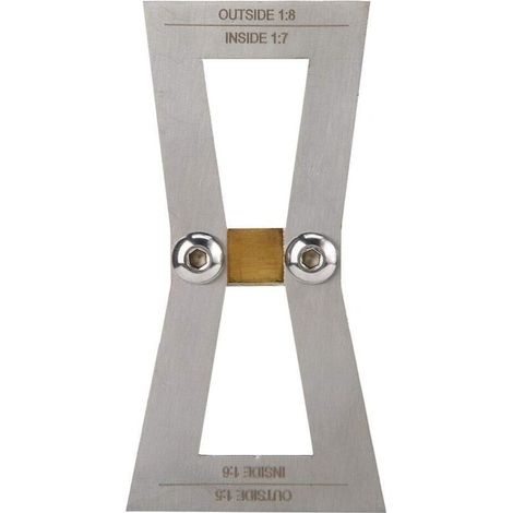 Lntyq Outils de travail du bois en acier inoxydable avec règle à queue d'aronde graduée pour le travail du bois, utilisation industrielle (sans échelle)