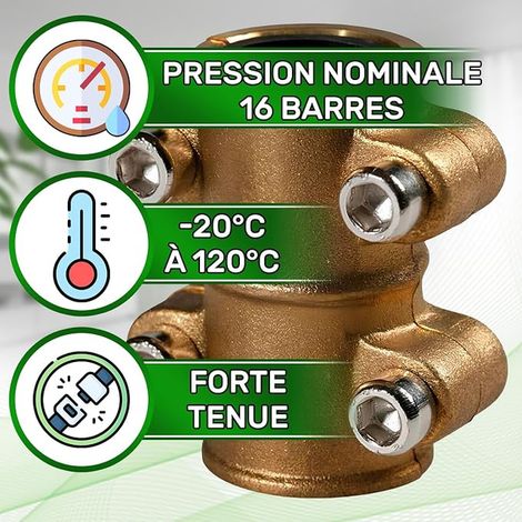 Colliers D'étanchéité Tube Cuivre Ø18mm Deux Pièces (1/2)