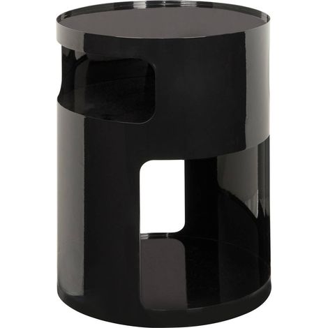 Tavolino ashdal nero 32,5x32,5 cm - Atmosphera créateur d'intérieur
